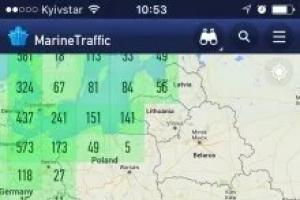 Jūras satiksmes karte tiešsaistē Jūras satiksme Krievijas konteinerkuģos